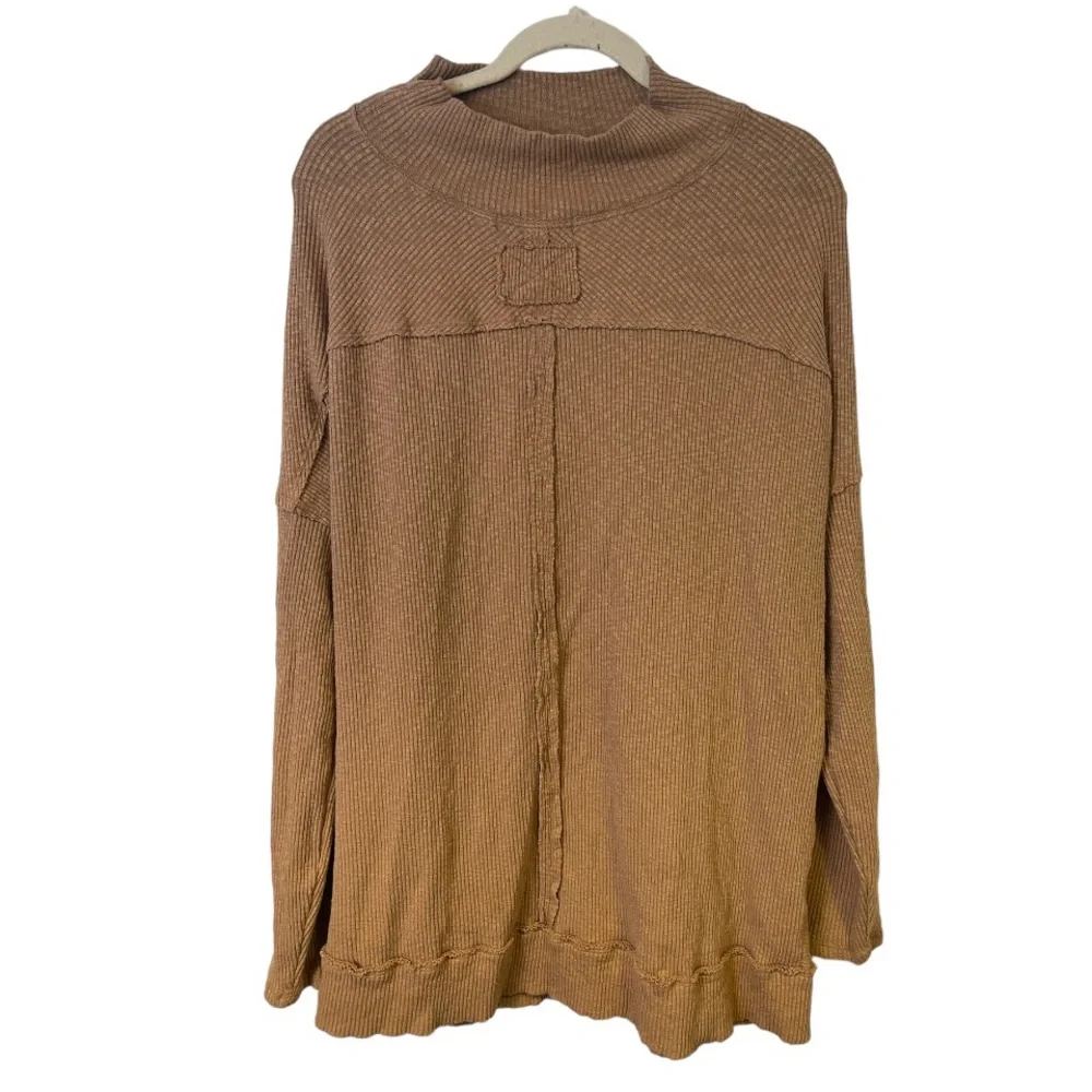 Free People We the Free Casey Rib Tunic‎ Sweater L